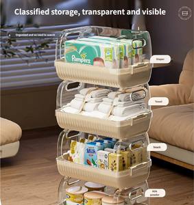 가정용 거실 화장실 선반 야채 홀더 조직 플라스틱 저장 향신료 세트 장난감 다기능 - Product Image 5