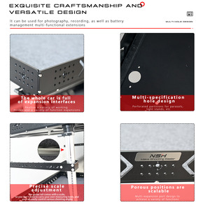 Chariot pour caméra NSH, voiture <span class=keywords><strong>de</strong></span> réalisateur, multifonctionnel, réglable, mobilité fluide, voyage facile - Product Image 2