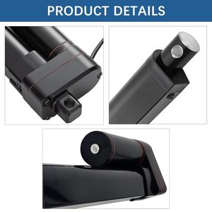 Actionneur linéaire étanche IP65 12V <span class=keywords><strong>4</strong></span> pouces 8 pouces 6 pouces 10 pouces Course 3000N/660lbs Actionneur électrique avec supports de montage - Product Image 2