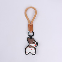 Porte-clés Chien Coloré Tendance en PU, Créatif et Adorable, Idéal pour un Cadeau - Grande Vente