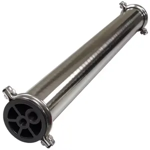 polished stainless steel 4040 membrane housing 300psi Ro 4040 Membrane Reverse Osmosis Water System SS304