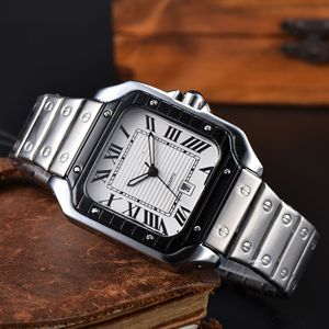 <span class=keywords><strong>Reloj</strong></span> <span class=keywords><strong>de</strong></span> Pulsera Cuadrado <span class=keywords><strong>de</strong></span> Acero Inoxidable para Hombre, <span class=keywords><strong>de</strong></span> 3 Agujas, con Calendario y Segundero, <span class=keywords><strong>de</strong></span> Cuarzo, Venta al por Mayor del Fabricante - Product Image 2
