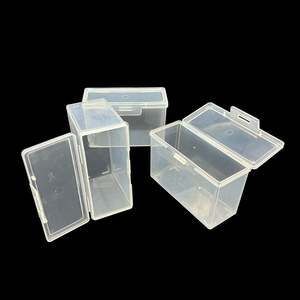 Hình chữ nhật trong suốt nhựa lưu trữ di động hộp cho thẻ lật Top Durable đóng gói Poker chủ thẻ trường hợp với khóa - Product Image 5