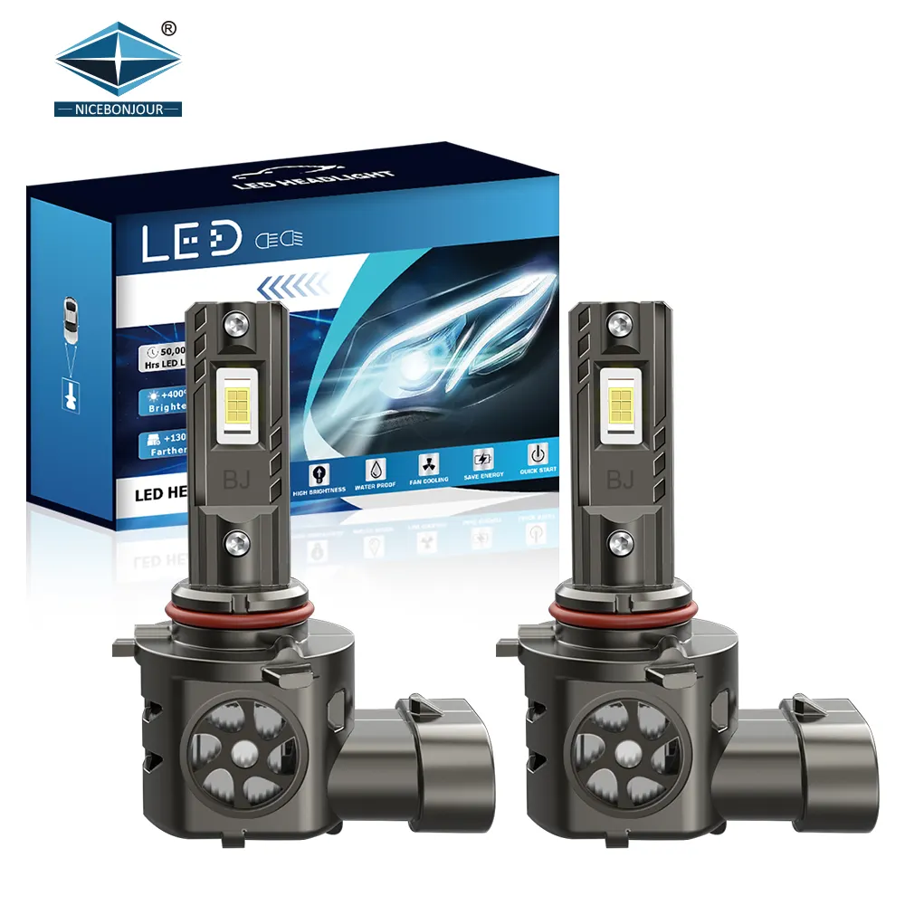 Lampe LED pour voiture Ampoules de phares automobiles ultra lumineuses Phares H4 LED pour automobile 9005 9006 H11 H7 Phares LED