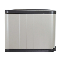Gabinete de almacenamiento de HDPE para el hogar y el exterior, casillero de plástico resistente al agua para herramientas de almacenamiento de balcón