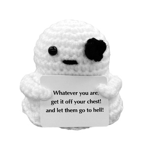 Venta al por mayor de ganchillo de Halloween tejido a mano fantasma muñeca pequeño diablo <span class=keywords><strong>muerte</strong></span> juguetes de peluche emocionales decoraciones de fiesta - Product Image 5