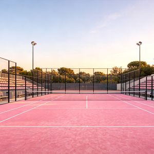 Cancha de Pádel Interior con Superficie Antideslizante, Césped Deportivo, Cancha de Pádel Panorámica, Precio de Cancha de Tenis de Seguridad - Product Image 3
