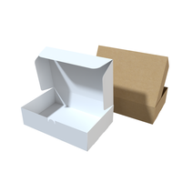Fabrication professionnelle de boîtes à lunch en papier bon marché, boîtes à emporter jetables pour aliments, boîtes à lunch en papier pour emporter