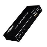 4K 30Hz HDMI KVM Extender RJ45 Ethernet Cat5e/6 USB HDMI Video Transmisor Receptor Kit 60m Ratón Teclado Material metálico 1080p