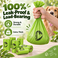 Sacs à déjections canines biodégradables en amidon de maïs HDPE avec logo personnalisé pour fabricants OEM – Idéaux pour la collecte des excréments de chiot