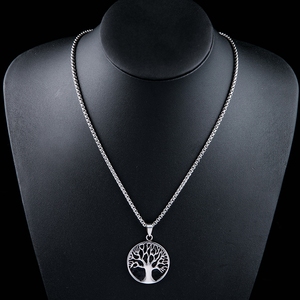 MECYLIFE <span class=keywords><strong>pendentif</strong></span> médaillon en émail noir en acier inoxydable <span class=keywords><strong>pendentif</strong></span> <span class=keywords><strong>arbre</strong></span> <span class=keywords><strong>de</strong></span> <span class=keywords><strong>vie</strong></span> du nord Viking collier pour hommes - Product Image 6