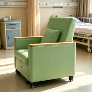 Canapé-lit pliable pour chambre d'hôpital, chaise VIP pour soins médicaux et soins aux personnes âgées, canapé multifonctionnel durable - Product Image 4