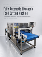 Machine de découpe automatique à ultrasons Wanlisonic pour le pain et les gâteaux, efficace pour la pâte
