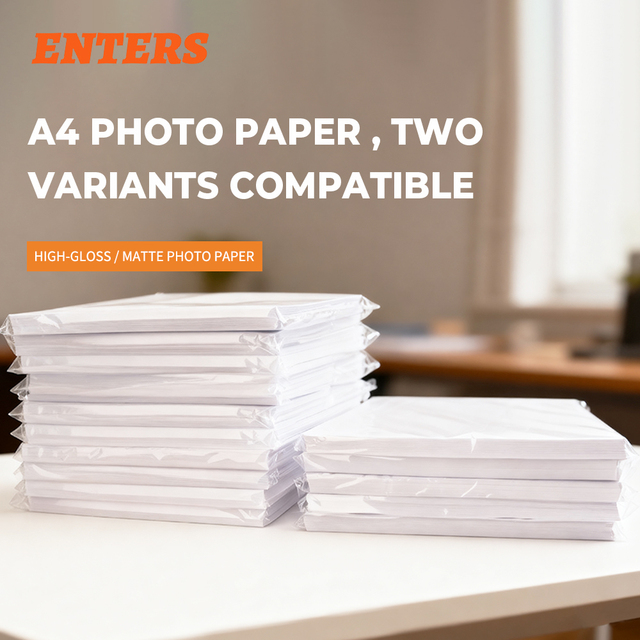 Wholesale ENTERS Brand Super 115g A4 Size Glossy Manual New Office and Home Use Photo Paper 1 Year Warranty Hot Product 2025