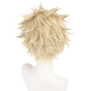 La fragancia del Santo Principal es <span class=keywords><strong>en</strong></span> pleno apogeo, y Tsumugi Rintaro tiene una peluca corta de cosplay color dorado <span class=keywords><strong>lino</strong></span>. - Product Image 4