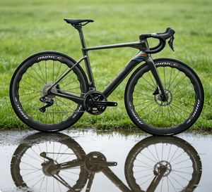 Bicicletta da Strada in Fibra di Carbonio con Cavo Completo SHIMA-NO R9270 Di2 24 Velocità, Freni a Disco Idraulici Elettronici, Ruote <span class=keywords><strong>SGR</strong></span> Wave Racing 700x28C - Product Image 1