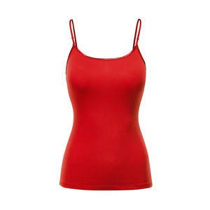 Camisole courte en satin luxueuse et durable pour femme, bretelles spaghetti, sans couture, élégante, basique, décontractée - Product Image 1