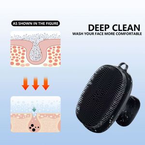 Brosse nettoyante faciale en silicone personnalisée en gros, manuelle, étanche, exfoliante, pour le lavage du visage - Product Image 5