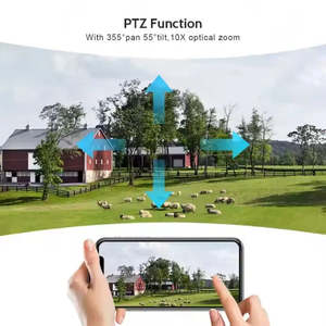 10X Zoom óptico al aire libre WIFI 4G 5MP Solar PTZ CCTV Cámara con Red IP Seguridad inalámbrica - Product Image 2