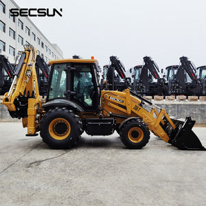 Baumaschinen 2,5 Tonnen Bagger lader 4x4 388 Bagger lader mit <span class=keywords><strong>4</strong></span> in 1 Schaufel - Product Image 5