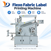 Nouvelle petite machine d'impression flexographique à lavage à l'eau pour étiquettes tissées, étiquettes en coton, vitesse d'impression automatique 10-60 pour