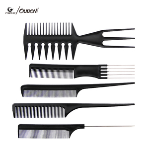 Lot de 10 Peignes à Cheveux en Plastique pour Salon de Coiffure, Peignes Démêlants en PP pour Coiffage - Product Image 5