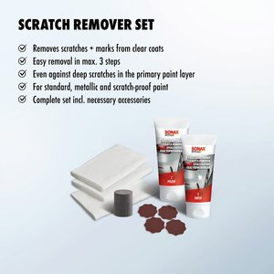 Kit de réparation de rayures de grande qualité, 10 pièces, ensemble professionnel pour la peinture automobile, le plastique et le cuir - Product Image 3