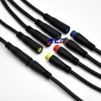 2 3 4 5 6 Pin LED Light Strip Waterproof Connector M8 Ebike Waterproof Connector Cable
