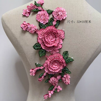 Appliques en strass et sequins en cristal, patchs en feutre avec pierres précieuses - Faits à la main, 3D, à coudre pour sacs et vêtements