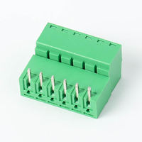 Borniers de circuit imprimé enfichables RS 15EDG-3.81 PA66 Vert 300V 8A 2-24 pôles à broches droites et coudées