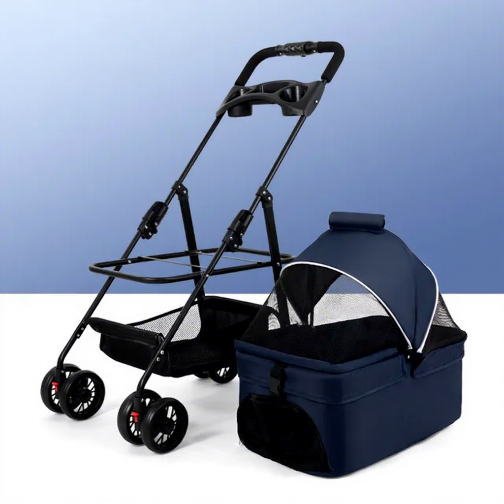 Voiture pour animaux de compagnie bleue