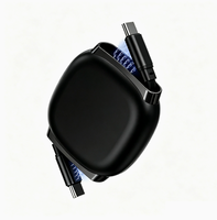 Câble de charge super rapide rétractable 240W, double Type-C, boîtier en alliage d'aluminium, 5A, courant élevé, puce PD3.1, câble de synchronisation de données