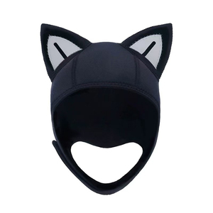 Gorro de Buceo de Neopreno de 3mm con Orejas de Gato de Dibujos Animados, Gorro de Snorkel Ajustable, Térmico, para Natación y Buceo, Unisex, Protector de Cabeza para Traje de Neopreno - Product Image 2