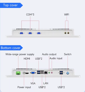 Ip65 không thấm nước Màn hình cảm ứng công nghiệp PC đầy đủ nhôm 11.6 15.6 18.5 21.5 inch IP65 không quạt HMI máy tính công nghiệp bảng điều chỉnh PC - Product Image 5