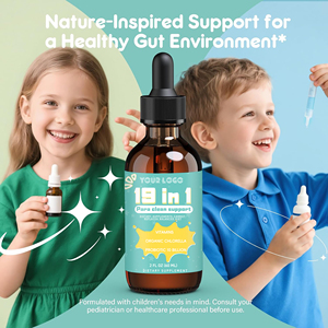 Gotas de Apoyo Digestivo <span class=keywords><strong>19</strong></span> en 1 de Marca Privada con Extractos Herbales, Enzimas de Fibra, Suplemento Líquido para la Salud Intestinal - Product Image 2