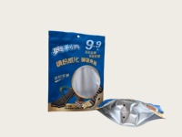 Sachet d'emballage alimentaire personnalisé à soufflets latéraux, résistant à l'humidité, refermable, pour café et thé