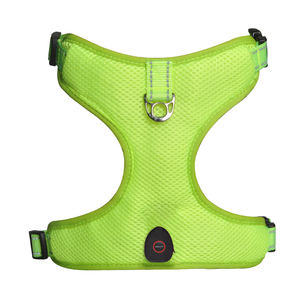 Arnés de chaleco para perro <span class=keywords><strong>LED</strong></span> recargable por USB <span class=keywords><strong>Collar</strong></span> ajustable impermeable para mascotas con luces intermitentes brillantes patrón sólido - Product Image 5