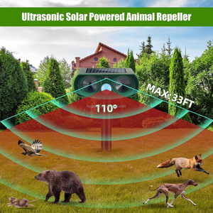 Répulsif <span class=keywords><strong>solaire</strong></span> ultrasonique pour animaux, étanche, avec détecteur de mouvement et lumières clignotantes - Product Image 6