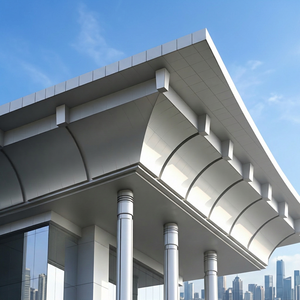 Sistema de Fachada Panelizada de Aluminio Blanco para Paredes Cortina en Aeropuertos, Centros Comerciales y Edificios de Oficinas - Product Image 2