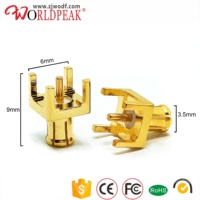 MCX-conector macho recto para PCB