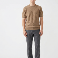 Pulls en cachemire pour hommes, tricots à manches courtes, pulls en laine pour hommes, tricots pour hommes