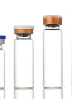 Bouteilles en verre rondes transparentes, plusieurs tailles, contenants liquides de voyage, livraison directe d'usine