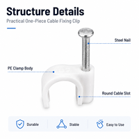 Clip flexible pour conduit et pince à câble pour un câblage sécurisé, support de conduit facile à installer pour les installations électriques