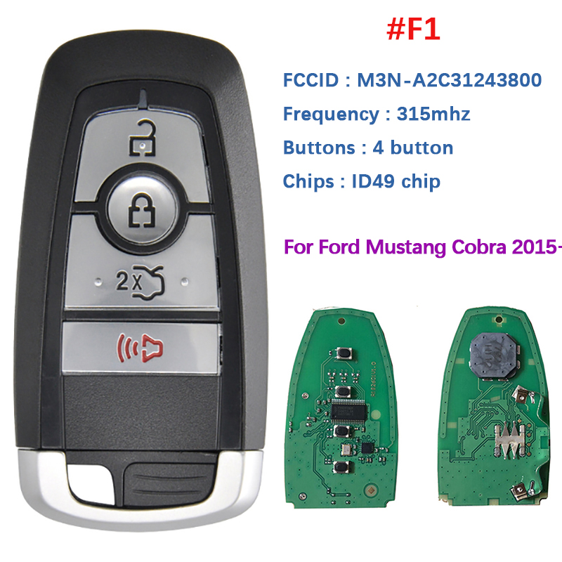 CN018109 315/434/868/902 Remote Key For Ford Edge Explorer Expedition Fusion Mondeo F150 Replacement Smart Keyless Promixity