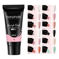 Pour Hanyinails UV Gel Vernis à Ongles Manucure Set Poly Manucure Kit avec Lampe LED pour Débutants et Ventilateurs d'Extension d'Ongles