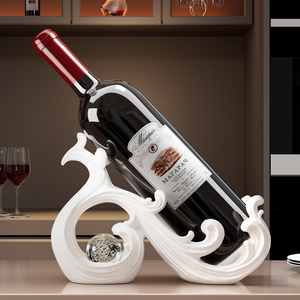 Porte-bouteille de vin unique, ornement Feng Shui, décoration créative de luxe pour la maison, salon, table à manger - Product Image 1