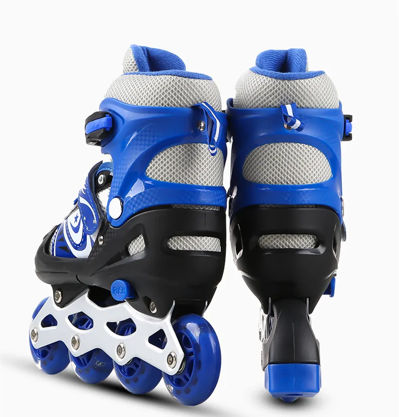 Hot Selling Hoge Kwaliteit Kinderen Pu 4 Wielen Inline Roller Skate Schoenen Voor Jongens En Meisjes