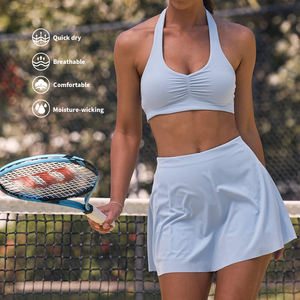 Aangepaste Vrouwen Fitness Actieve Bh Rokken Dragen Golf Pickleball 3 Stuks Sportbroek Tenniskleding Gym Tennisrokken Sets - Product Image 1
