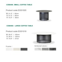 Ensemble de canapés d'extérieur en aluminium de luxe moderne Express Garden, modèle COBANA, mousse haute densité, pour ferme, villa, hôtel, jardins, parcs