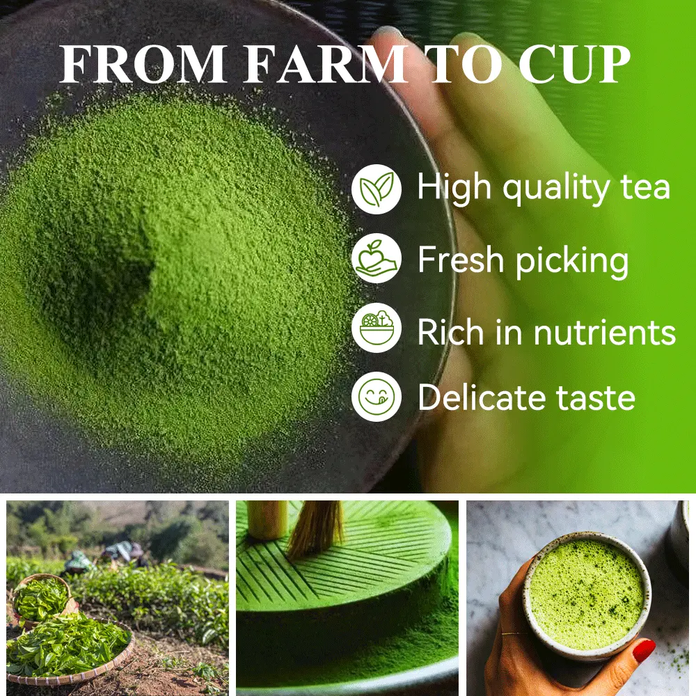 Nhà Máy Nhãn Hiệu Riêng Cao Matcha Bột Trà Ngay Lập Tức Hữu Cơ Nhà Cung Cấp Nghi Lễ Lớp Nhật Bản Tinh Khiết Màu Xanh Lá Cây Trà